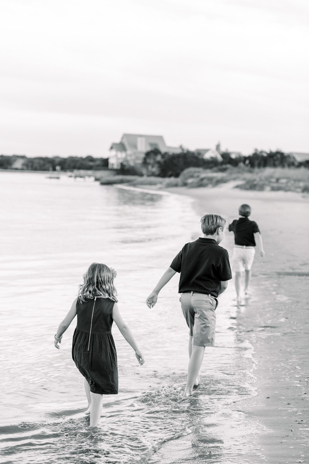 family photo session at Bald Head Island NC