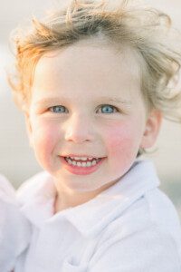 A classic photo from a family beach session at Wrightsville beach